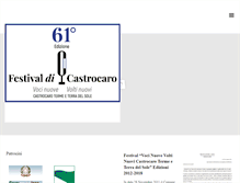 Tablet Screenshot of festivalcastrocaro.it